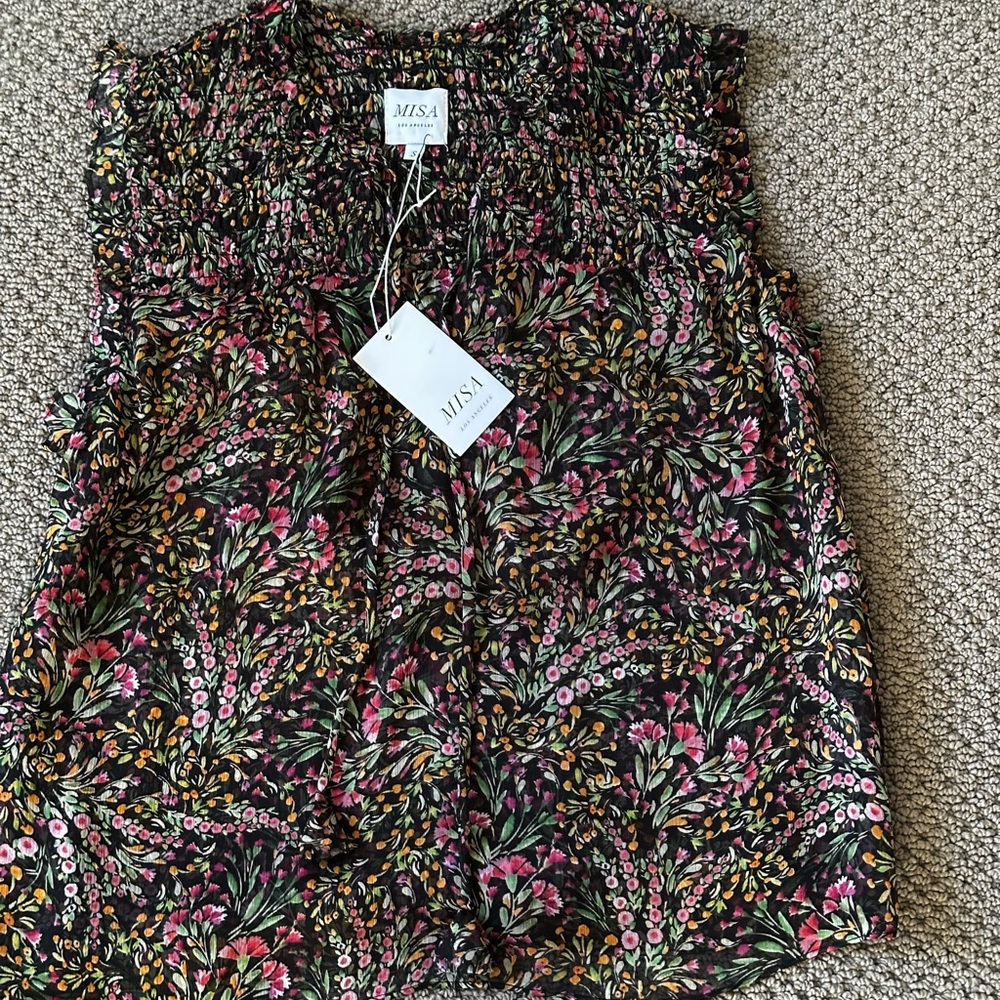 Misa Los Angeles Floral Tank Top